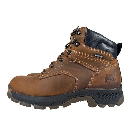 Timberland PRO Titan EV Work Boots Mens 9 M Soft Toe Brown Leather WP Hover main image 6